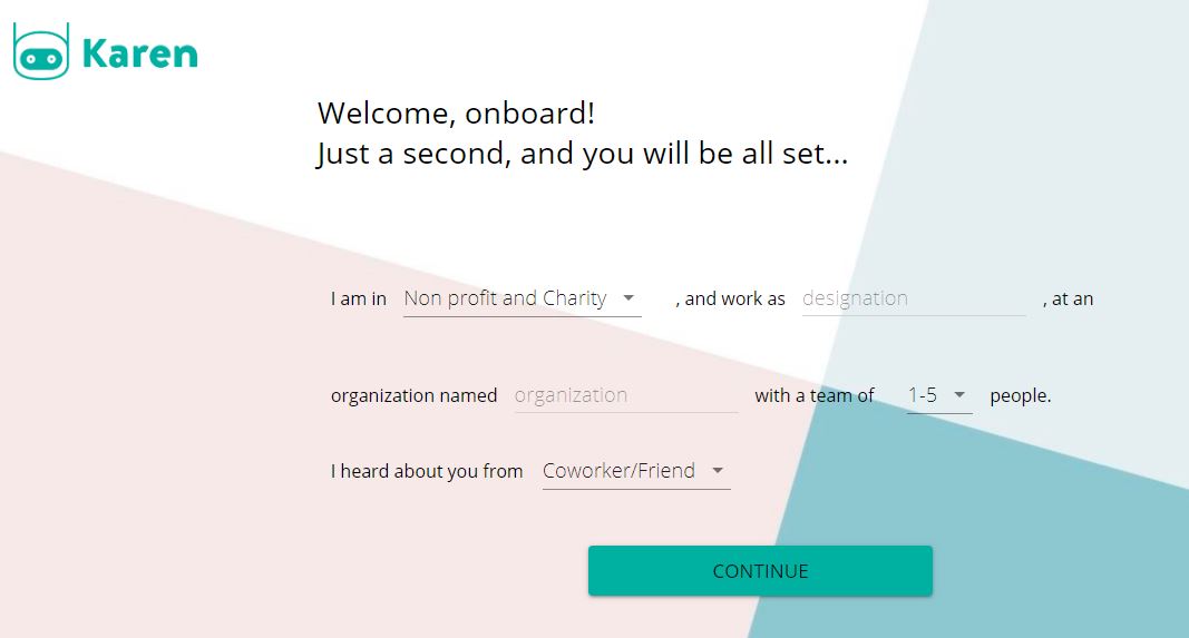 Sign up demo on FrontDeskChat