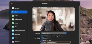 video layout options on zoom web app during an online meeting
